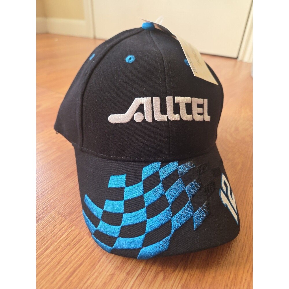 Ryan Newman #12 Hat NASCAR Alltel Racing Metallic Brim Team Caliber Y2K Vintage
